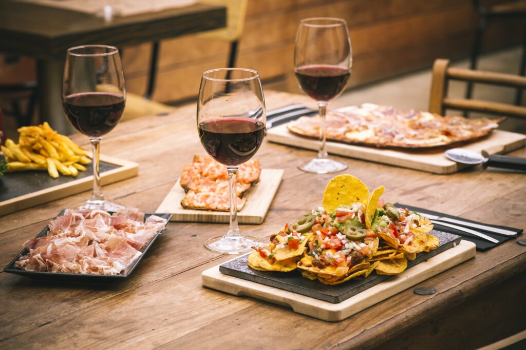 traditional atmosphere with plate of nachos and gl 2024 12 07 12 51 53 utc